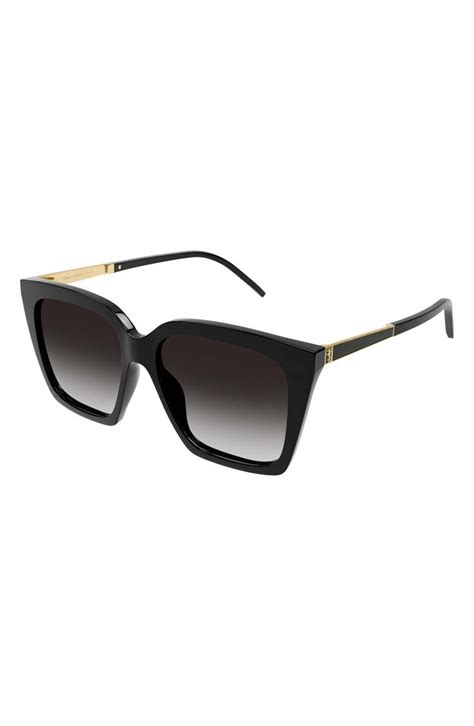 yves saint laurent occhiali da sole cat eye|Saint Laurent 56mm Cat Eye Sunglasses .